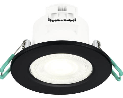 Takmonterad spotlight med svart ram