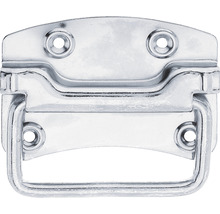 Fällbart handtag av metall med fyra fästhål