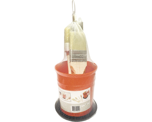 Färghink med pensel i nätförpackning