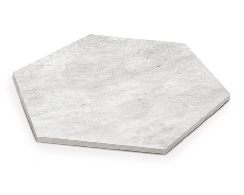 Sexkantig cementplatta