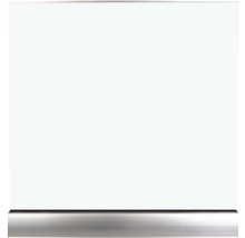 Klart glas med metallfot