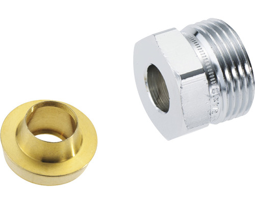 Koppling med tätningsring av mässing