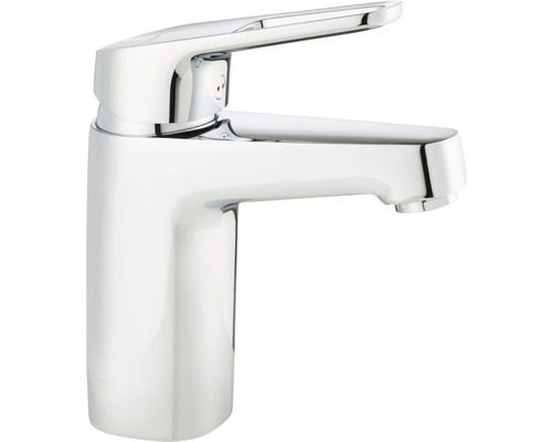 Ettgreppsblandare för tvättställ, krom