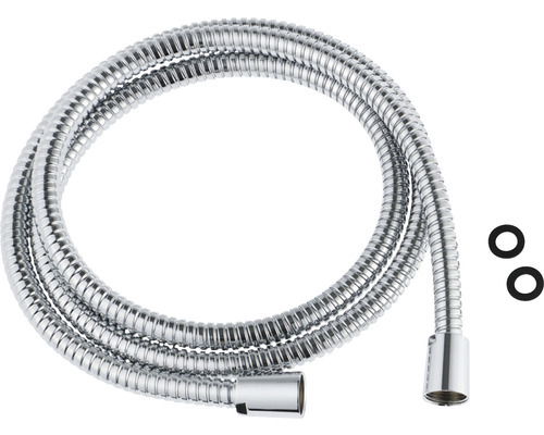 Duschslang FM MATTSSON med flödesbegränsare krom 175 cm 7,5 l/min 1/2" 8181618 Duschslang av metall med tätningsringar