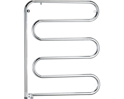 Handdukstork i metall med sidoanslutning