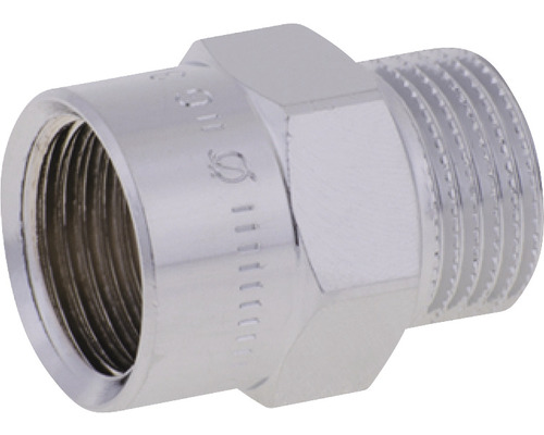 Nippel av metall med gänga för VVS-installationer