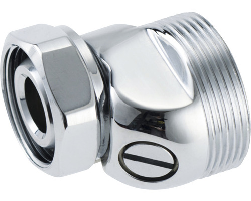 Hörnregleringsventil av metall med skruv