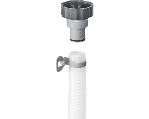 Sifonanslutning med slangklämma