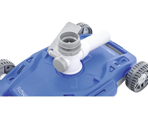 Poolrengörare med hjul och anslutning