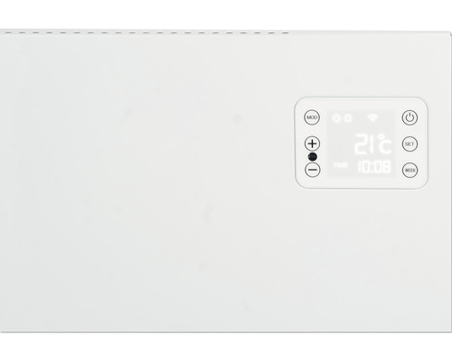 Vit radiatortermostat med digital display