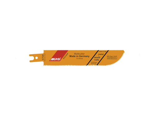 Tigersågsblad MPS Orange Beast 4708 150mm trä/metall 10-14/14 tpi 2-pack Metallsågblad för kapning av metall, trä och spik