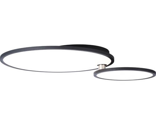 Rund taklampa med två ljuselement