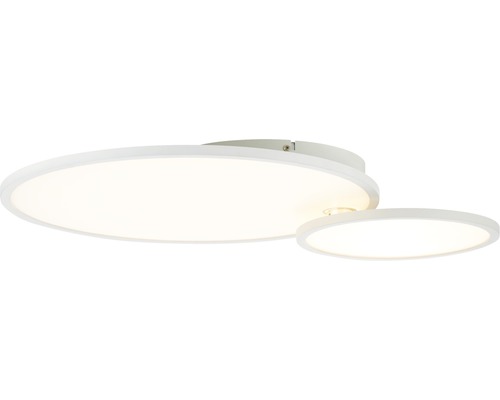Rund LED-taklampa med två ljusytor