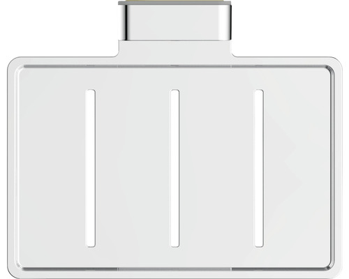 Duschhylla av plast med tre slitsar