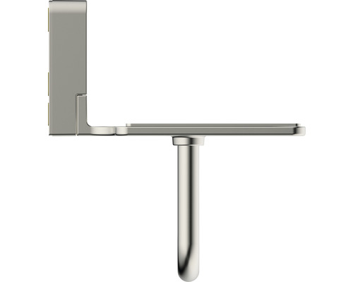 Toalettpappershållare i rostfritt stål med fäste