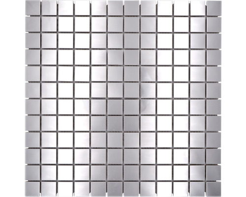 Metallmosaikplatta med kvadratiska element