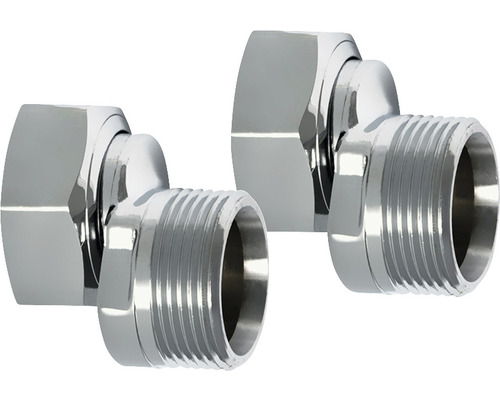 Excenterkoppling TRIO PERFEKTA M26x1,5inv - M26x1,5utv cc 10 mm 2-pack 8253305 Två kromade vinkelkopplingar