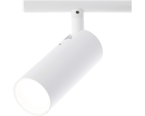 Enkel, vit LED-spotlight för skensystem.