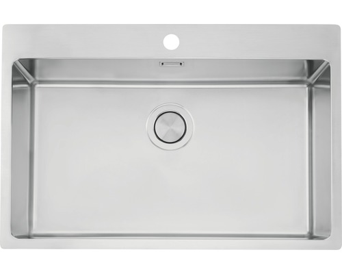 Diskho STALA Lagom-T71 med blandarområde rostfritt stål slät 760x505 mm 8015600 Diskho i rostfritt stål