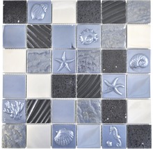Mosaikplatta med marint tema