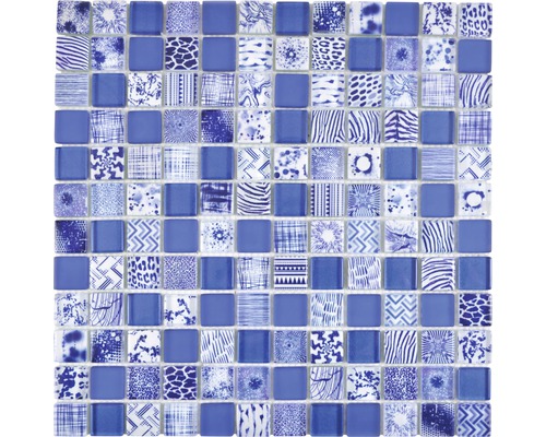 Mosaik glas XCM JT05 blå 29,8 x 29,8 cm