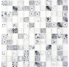 Mosaik glas XCM JT01 vit 29,8 x 29,8 cm
