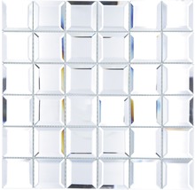 Mosaik glas XSPM 01 färglös 29,8 x 29,8 cm-thumb-0