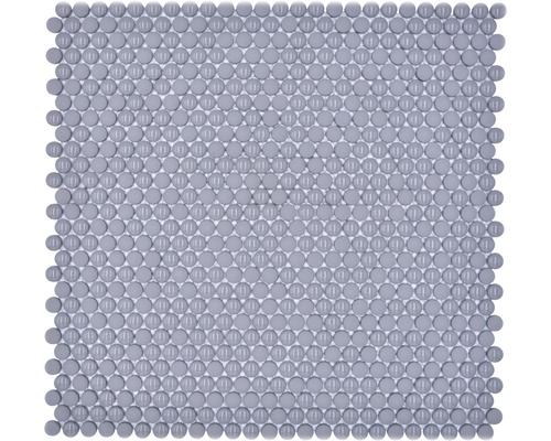 Mosaik glas rund gråmix-0