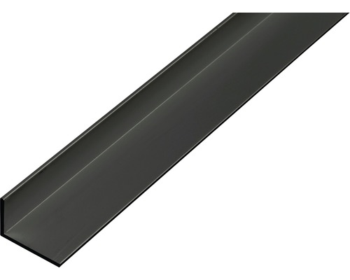 Vinkelprofil ALBERTS aluminium svart eloxerad 20x10x1mm 1m Vinkelprofil av metall