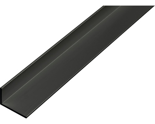 Vinkelprofil ALBERTS aluminium svart eloxerad 20x10x1mm 2m Vinkeljärn av metall