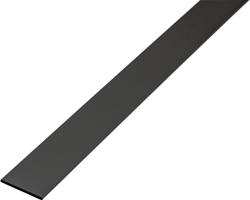Plattstång ALBERTS aluminium matt svart 2000x15x2mm
