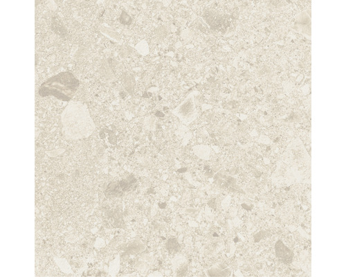 Närbild av en golvplatta med stendekor