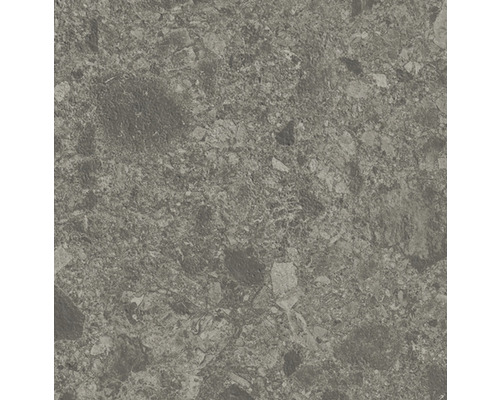 Närbild av en grå golvplatta med stenmönster