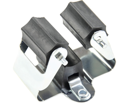 Verktygshållare av metall med två gummihjul