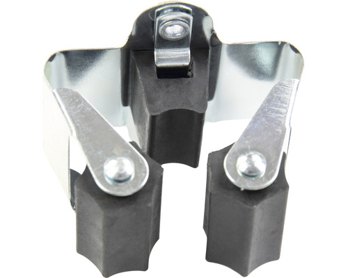 Verktygshållare i metall med gummiklämmor för väggmontering