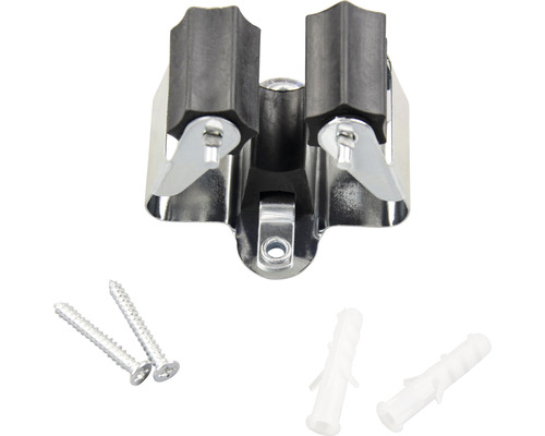 Verktygshållare med skruvar och pluggar för väggmontering