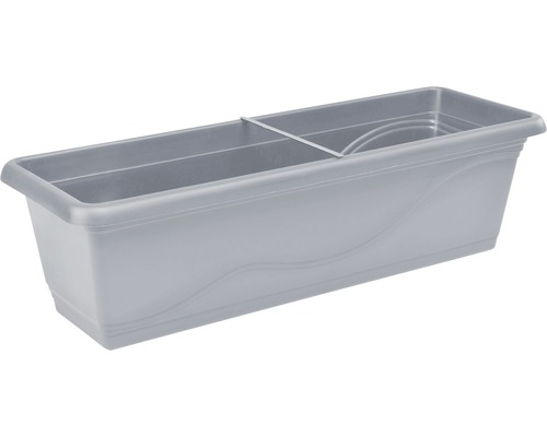 Lång blomlåda av plast