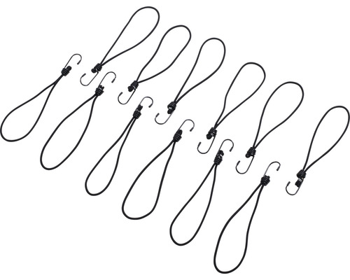 Set med elastiska spännband med krokar