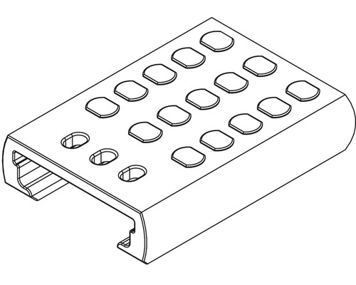 Monteringsskena med hål