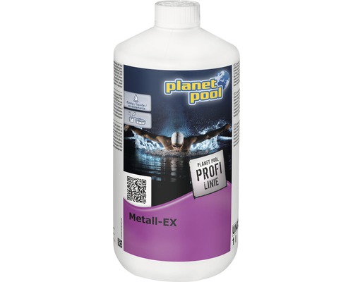 Poolkemi PLANET POOL Profi Line Metall-STOP flytande 1L Planet Pool Metall-EX, 1 liters flaska