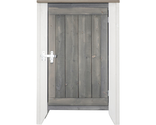 Trädörr med hasp för trädgårdshus