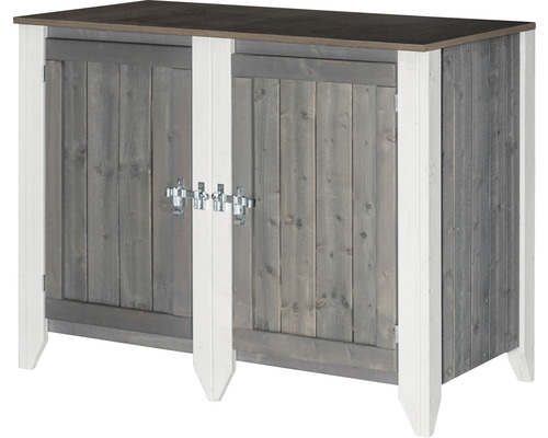 Utekök KONSTA typ 561 sideboard inkl. 2 dörrar 115x60x88cm ljusgrå-creme