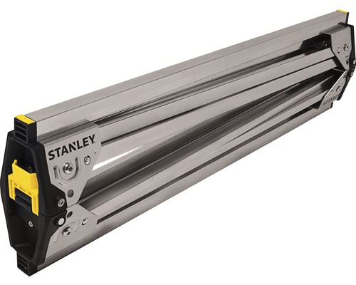 Stanley Logo på en hopfälld arbetsbock