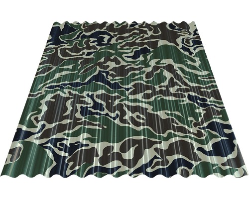 Takplåt PRECIT Sinus 18 camouflage 1500x883x0,4 mm