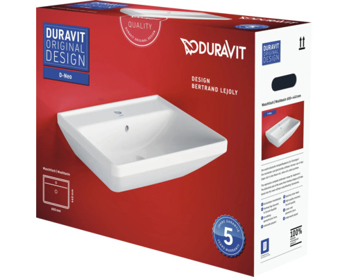 Duravit D-Neo tvättställ i produktförpackning