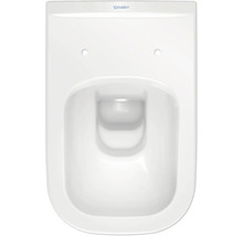 Keramisk vägghängd toalett med djup spolning och Duravit-logotyp