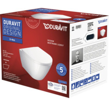 Duravit D-Neo vägghängd toalettförpackning med toalettsits med mjukstängning