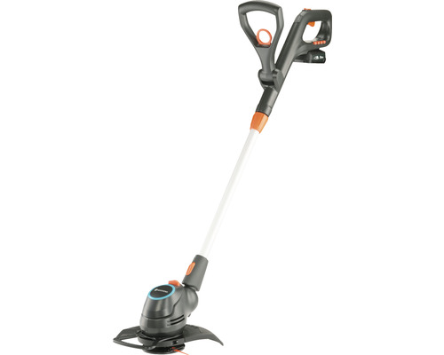 Gardena batteritrimmer med skärtråd för trimning av gräsmattor