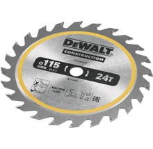 DeWalt konstruktionscirkelsågblad med 115 millimeter diameter och 24 tänder