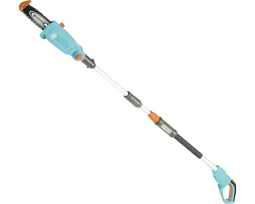 Batteridriven stångsåg med teleskopskaft för trädgårdsarbete